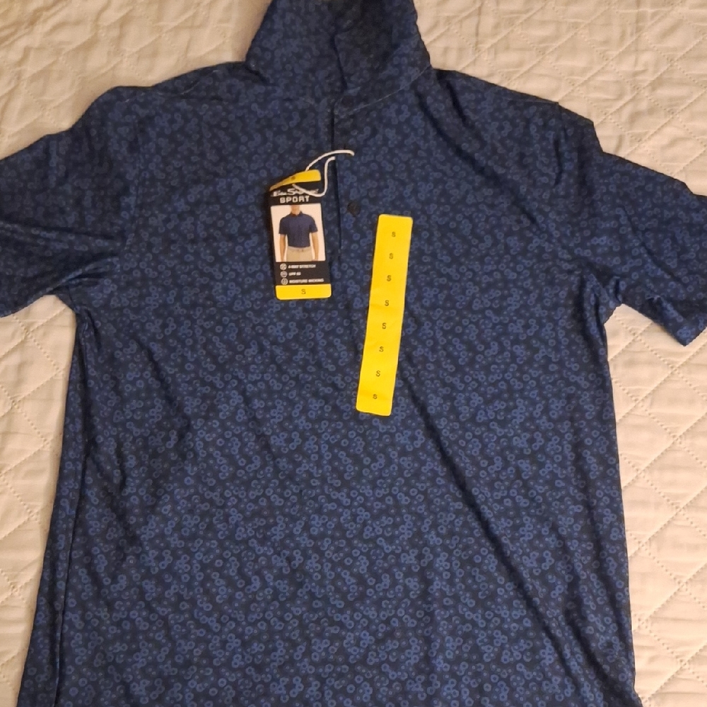 Ben Sherman Navy Patterned Hoodie